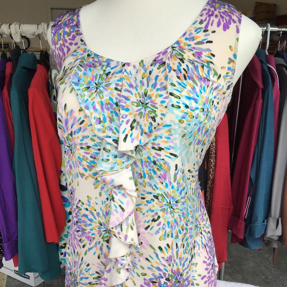 Multicolored fun print camisole